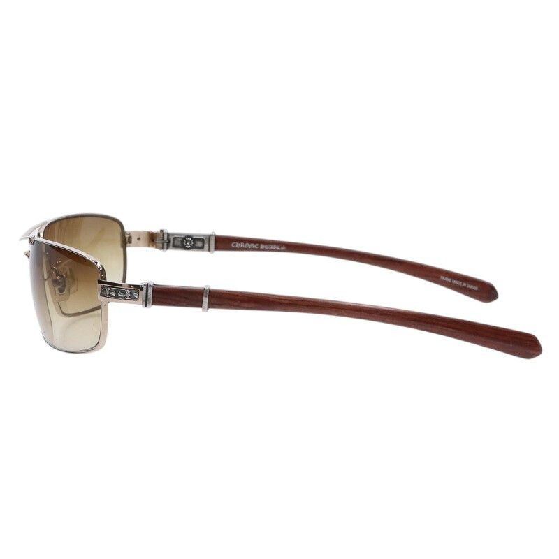 Chrome Hearts Herman Cross Motif Mahogany Wood Temple Sunglasses Eyewear — view 2