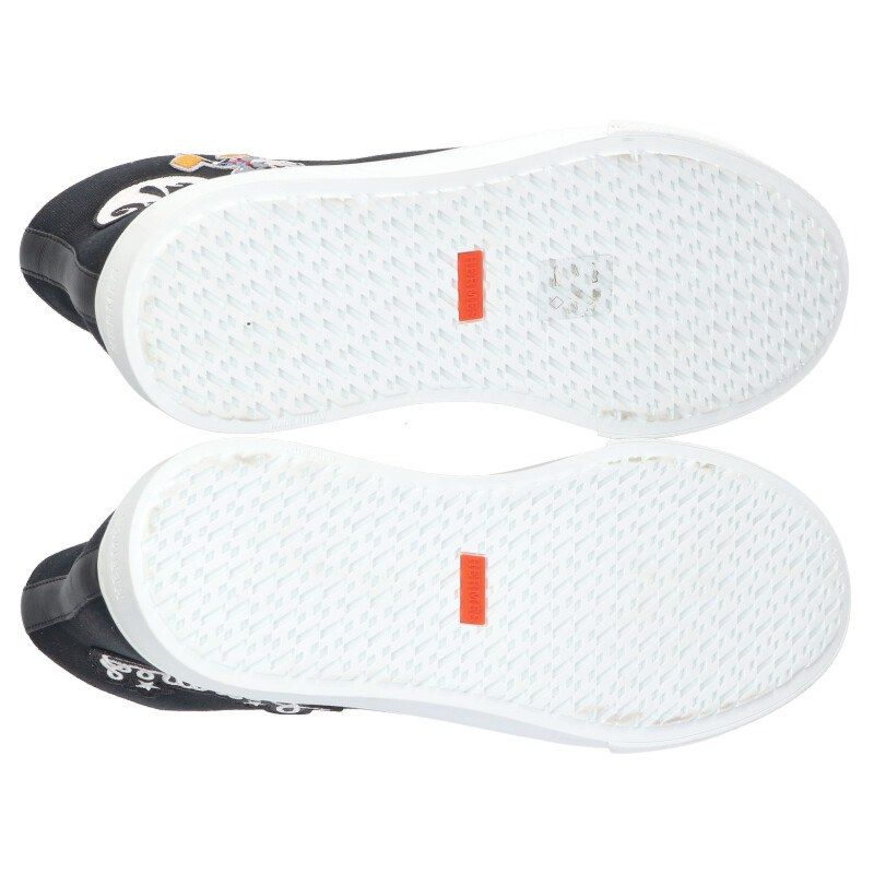 Hermes Irico Logo Embroidery Canvas High Cut Sneakers — view 3