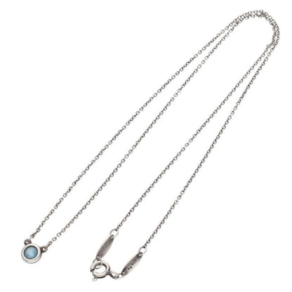 Tiffany & Co Color by the Yard Aquamarine Silver Necklace — view 2