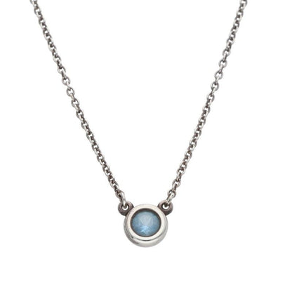 Tiffany & Co Color by the Yard Aquamarine Silver Necklace