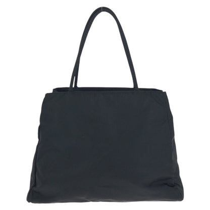 Prada Tessuto Black Silver Nylon Tote Shoulder — view 2