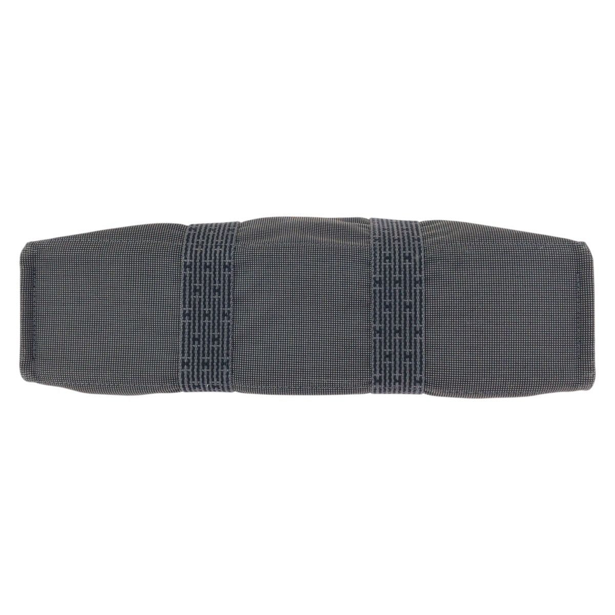 Hermes Her Line Gray Silver Polyamide Polyester Tote — view 9