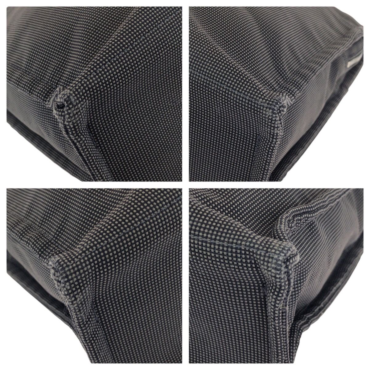 Hermes Her Line Gray Silver Polyamide Polyester Tote — view 3