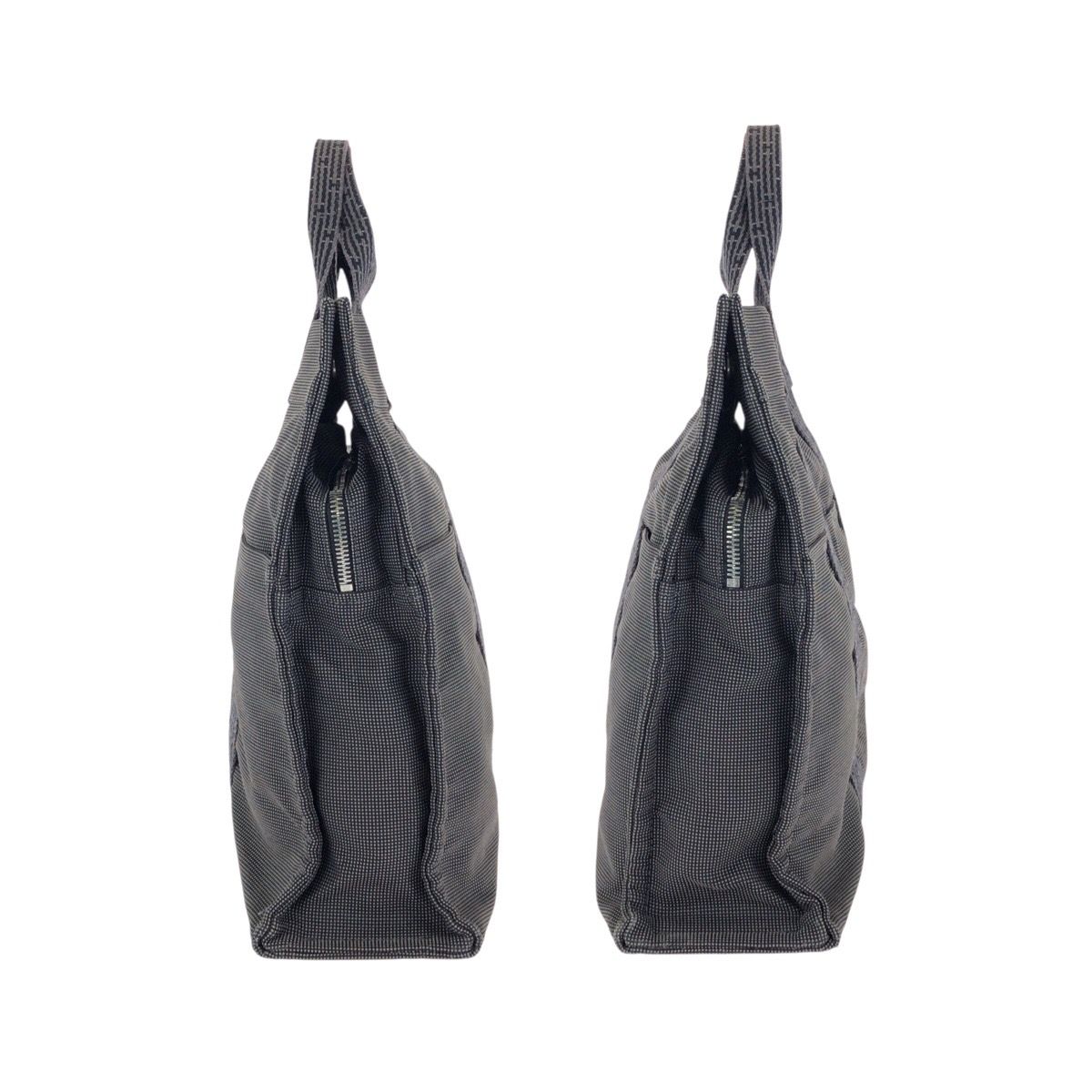 Hermes Her Line Gray Silver Polyamide Polyester Tote — view 7
