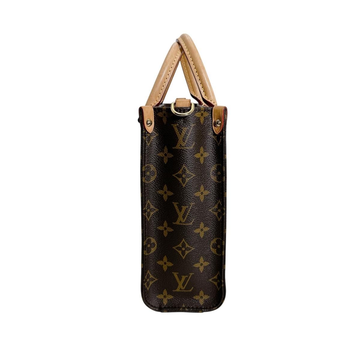 Louis Vuitton Monogram Handbag Sac Plat BB Brown — view 4