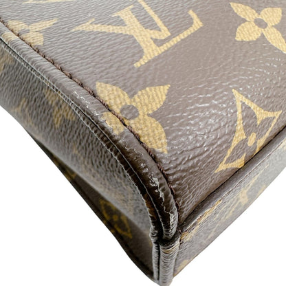 Louis Vuitton Monogram Handbag Sac Plat BB Brown — view 9