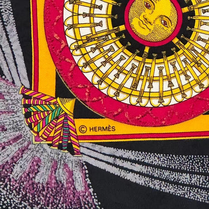 Hermes Carre 90 Scarf Silk Feux D'artifice Fireworks Multicolor — view 7