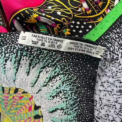 Hermes Carre 90 Scarf Silk Feux D'artifice Fireworks Multicolor — view 8
