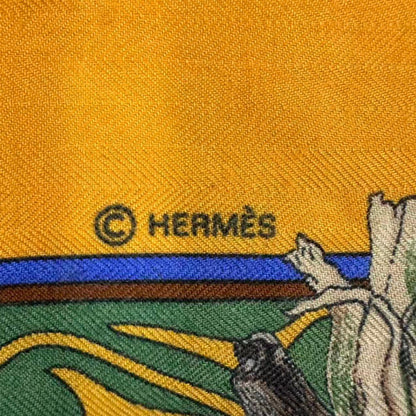 Hermes Scarf Carre 140 Large Kachina Cashmere Yellow — view 9
