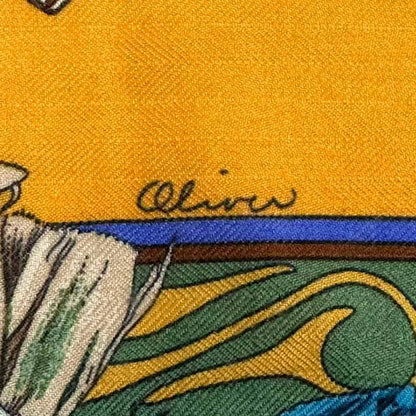 Hermes Scarf Carre 140 Large Kachina Cashmere Yellow — view 4