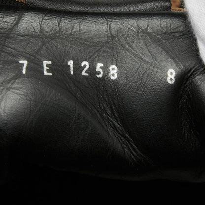 Fendi Zucca Sneakers 8 Brown Black Canvas Leather — view 7