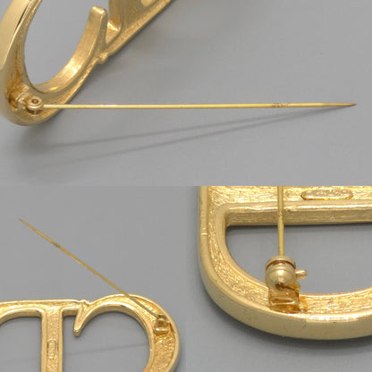 Dior CD Brooch 6.28 cm CD Signature Crystal Gold — view 8