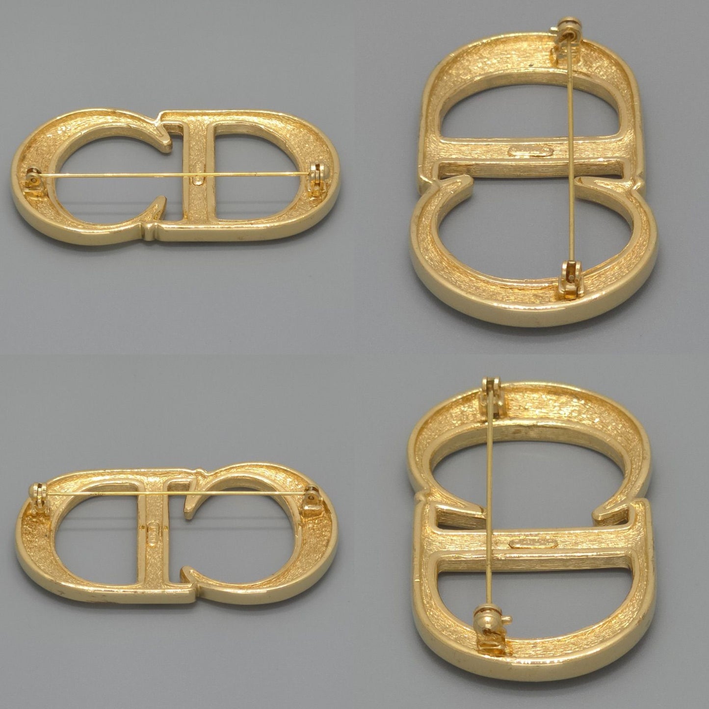 Dior CD Brooch 6.28 cm CD Signature Crystal Gold — view 6