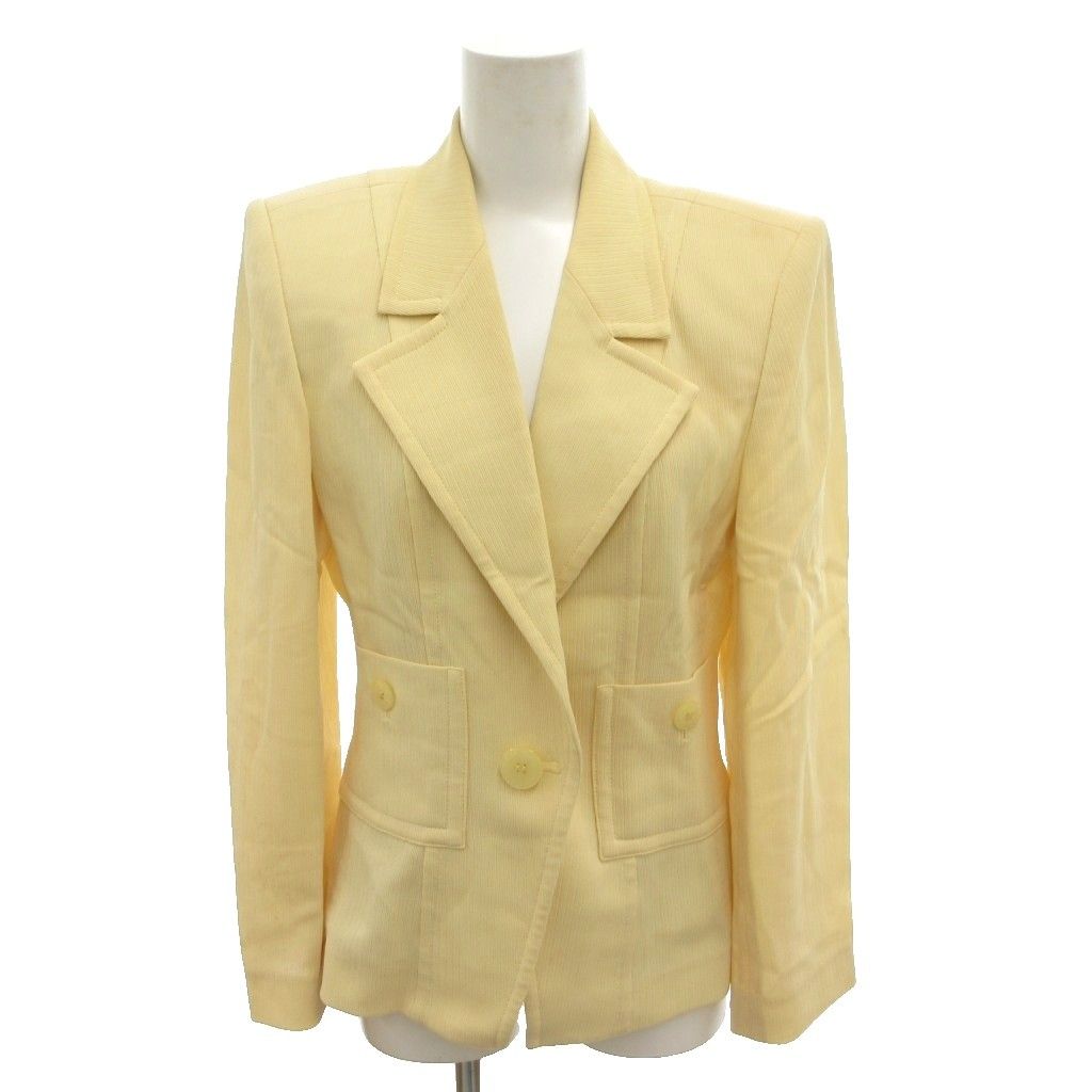 Saint Laurent Suit Jacket & Skirt Set Knee Length 36 Yellow — view 2