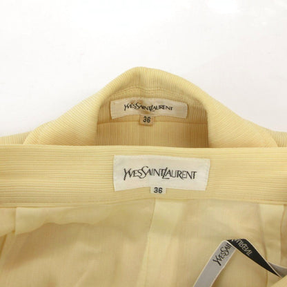 Saint Laurent Suit Jacket & Skirt Set Knee Length 36 Yellow — view 8