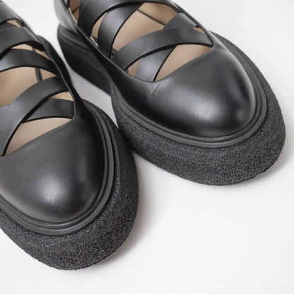 Max Mara Rockballet Loafers 37.5 Strap Thick Sole Platform — view 4