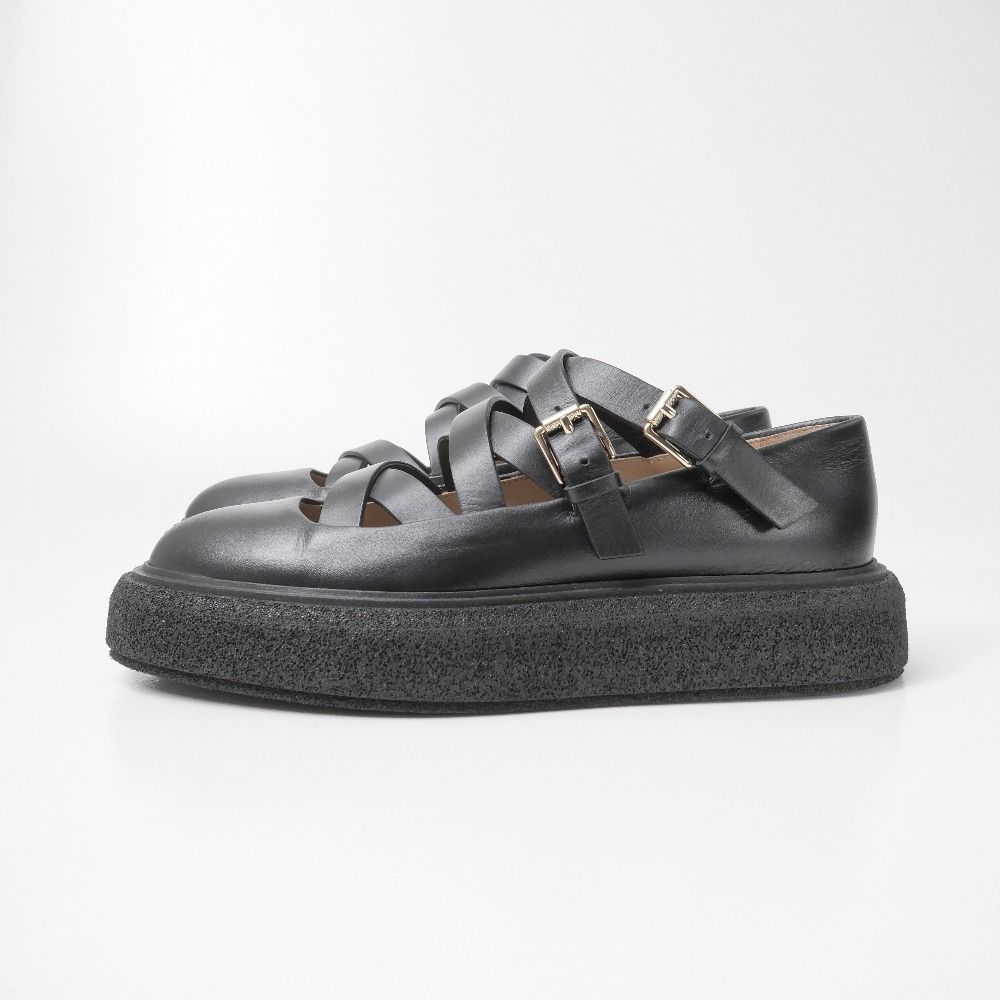 Max Mara Rockballet Loafers 37.5 Strap Thick Sole Platform — view 2