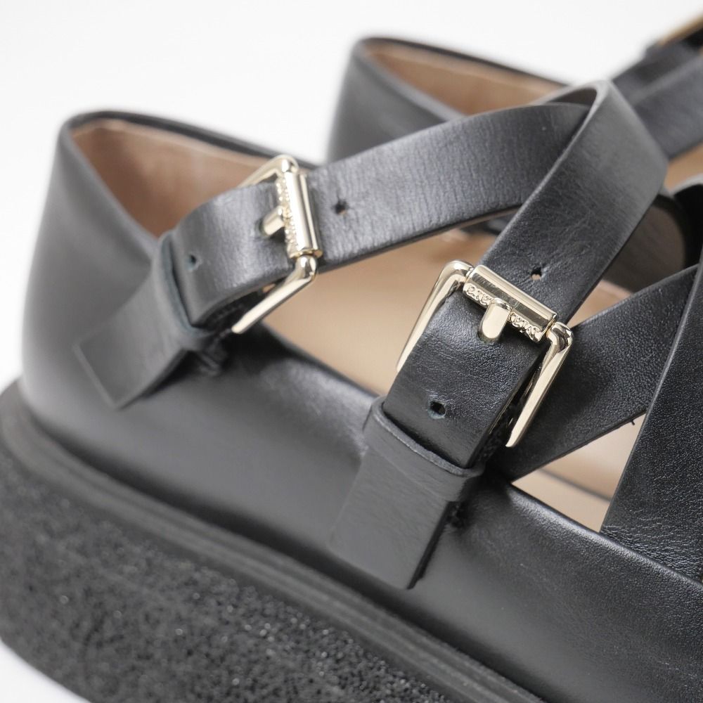 Max Mara Rockballet Loafers 37.5 Strap Thick Sole Platform — view 5