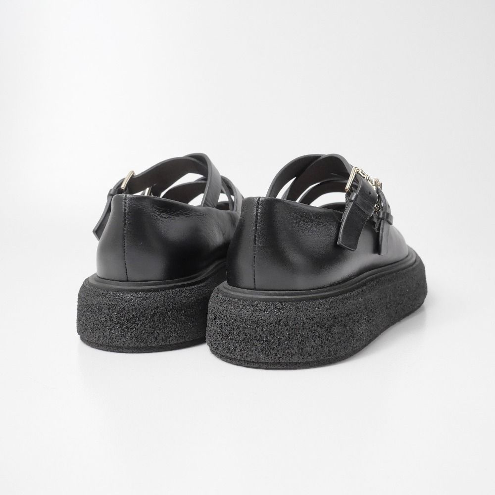 Max Mara Rockballet Loafers 37.5 Strap Thick Sole Platform — view 3