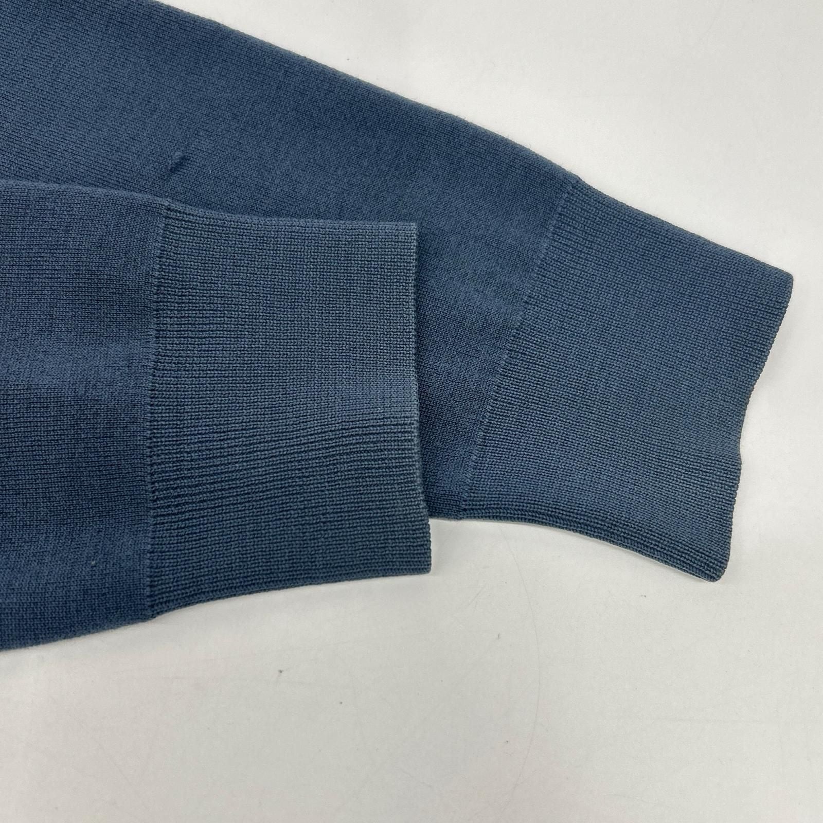 Prada Navy Wool High Neck Pullover Knit 52 Sweater — view 6