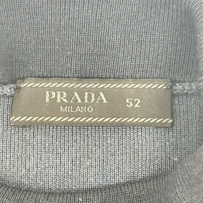 Prada Navy Wool High Neck Pullover Knit 52 Sweater — view 3