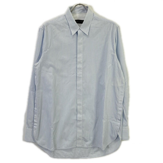 Louis Vuitton Doh Light Blue Cotton Striped Long Sleeve Shirt