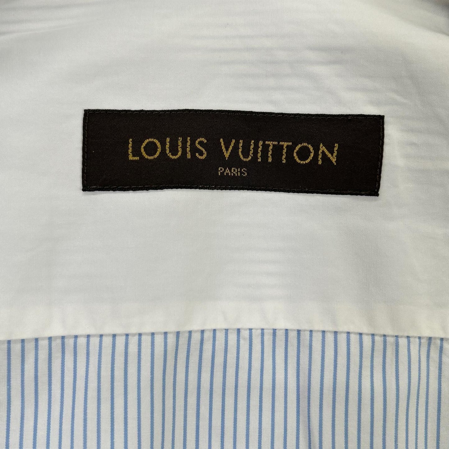 Louis Vuitton Doh Light Blue Cotton Striped Long Sleeve Shirt — view 4