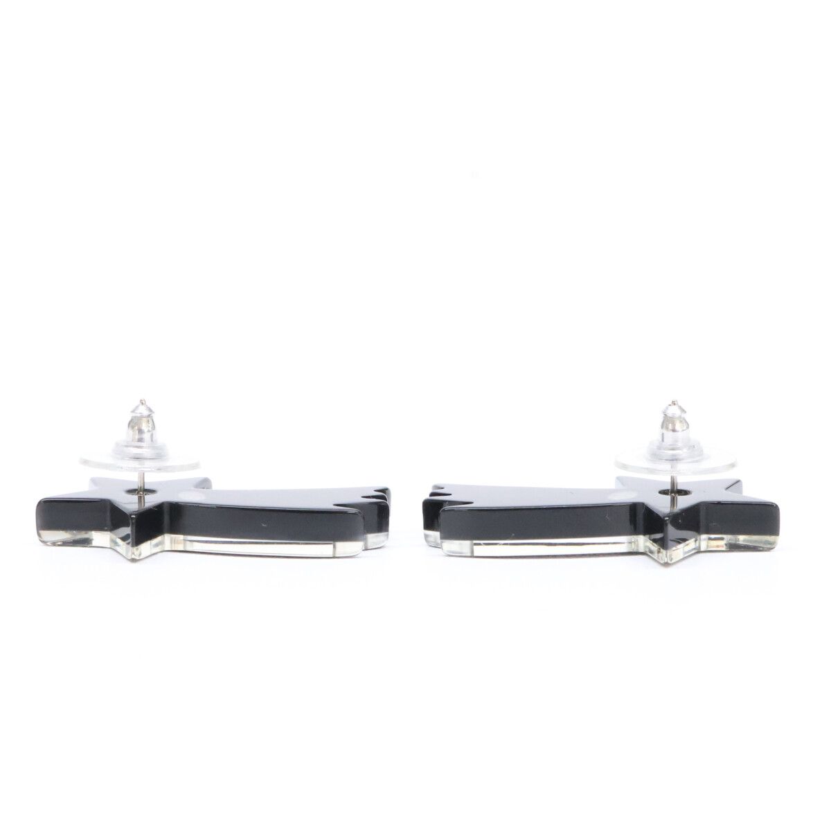 Chanel 17k Rhinestone CC Logo Shooting Star Earring — view 5