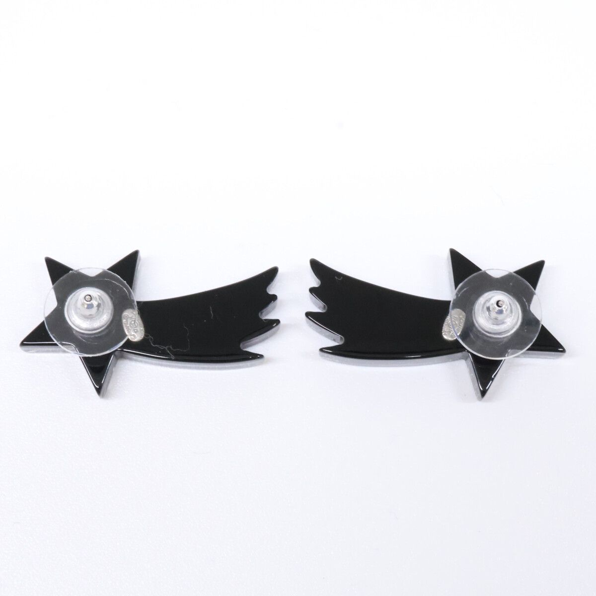 Chanel 17k Rhinestone CC Logo Shooting Star Earring — view 6