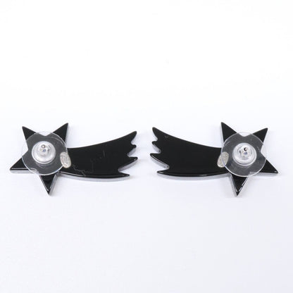 Chanel 17k Rhinestone CC Logo Shooting Star Earring — view 6