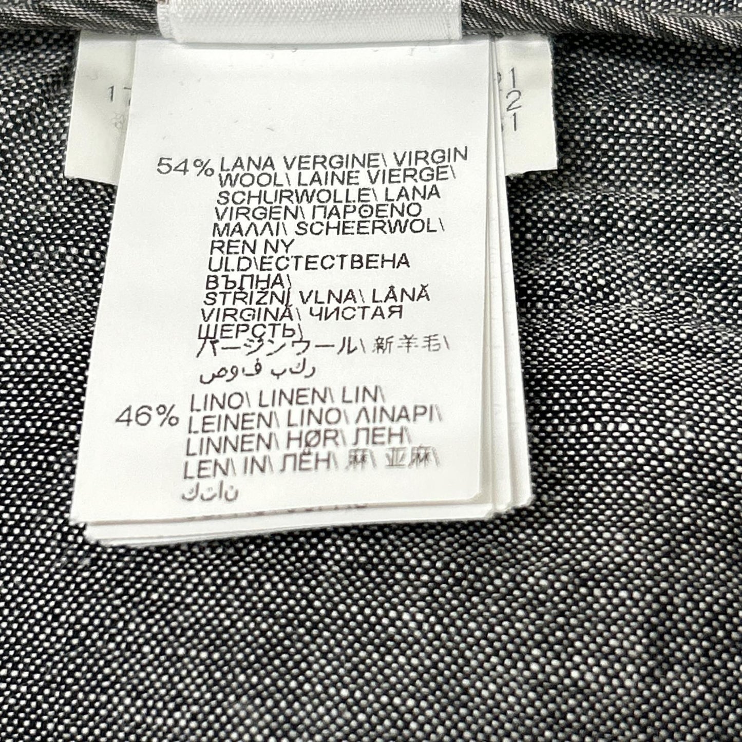 Brunello Cucinelli Gray Linen Cropped Length Pants 44 — view 5