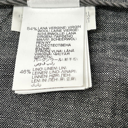 Brunello Cucinelli Gray Linen Cropped Length Pants 44 — view 5