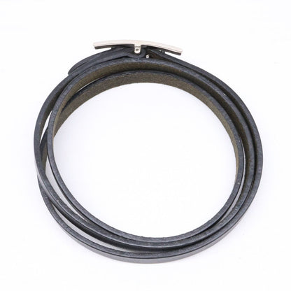 Hermes Behapi Triple Strand Leather Bracelet — view 6