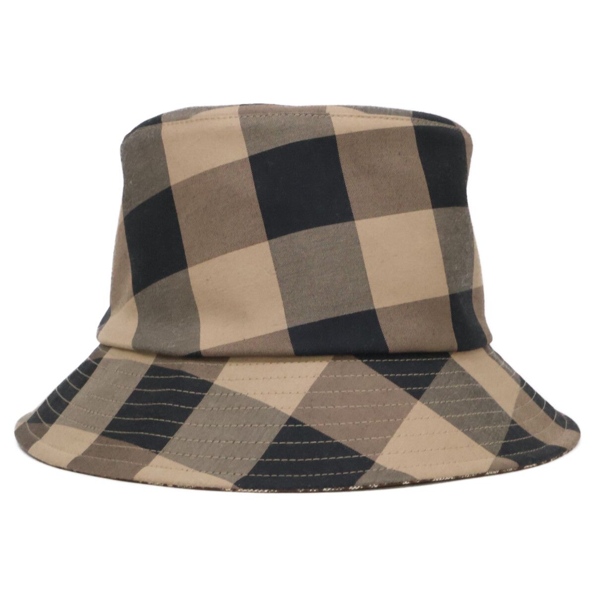 Dior Teddy-d Block Check Reversible Bob Hat 58 — view 2