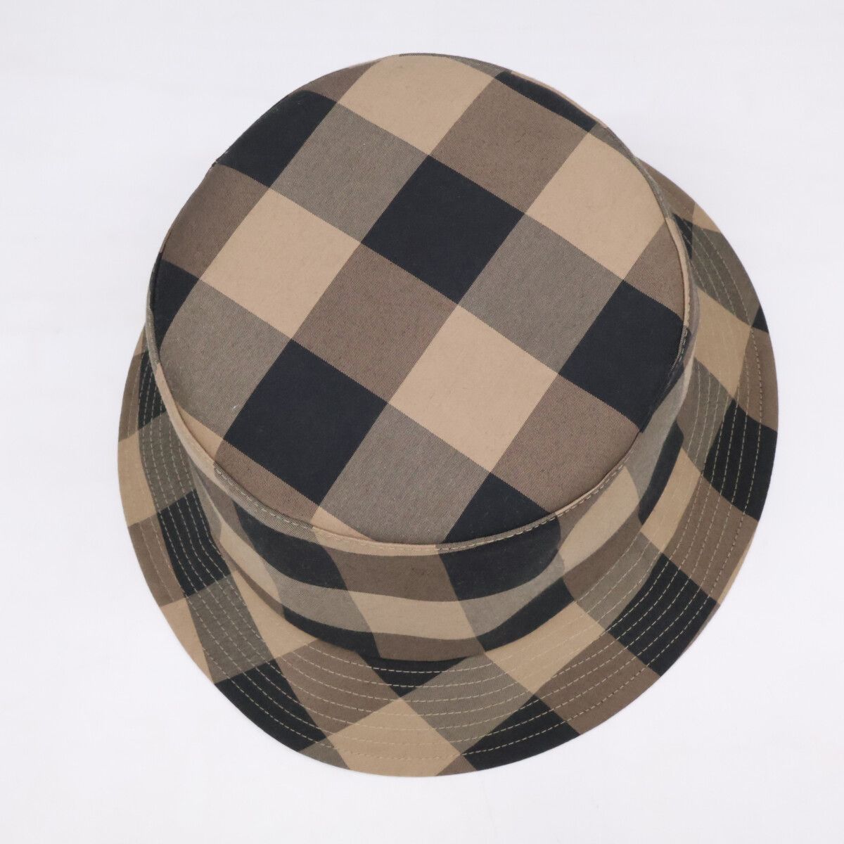 Dior Teddy-d Block Check Reversible Bob Hat 58 — view 6