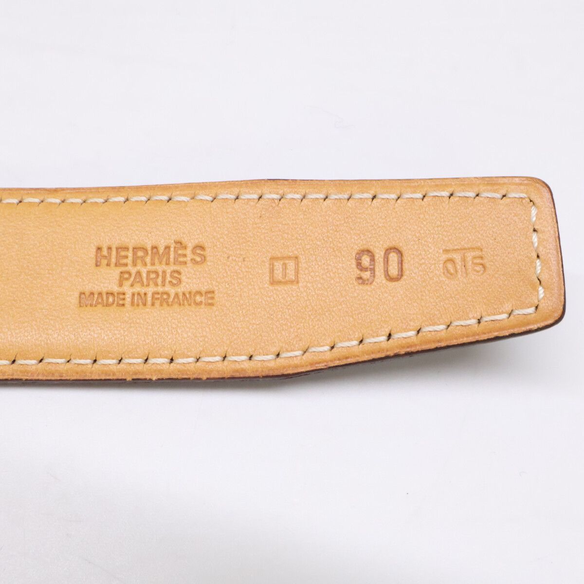Hermes Buckle I Time Leather 90 Belt — view 8