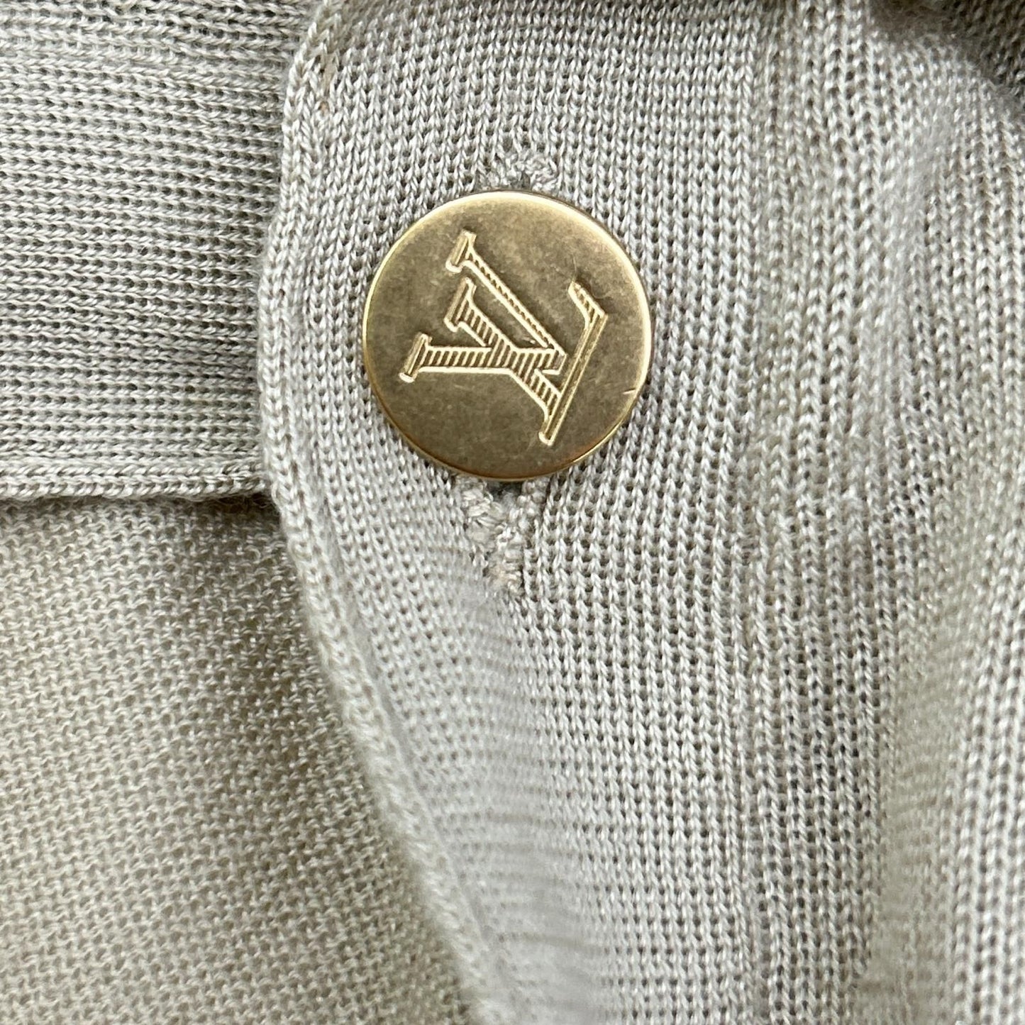 Louis Vuitton Beige Cashmere Silk Knit Cardigan — view 6