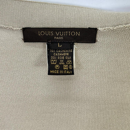Louis Vuitton Beige Cashmere Silk Knit Cardigan — view 4