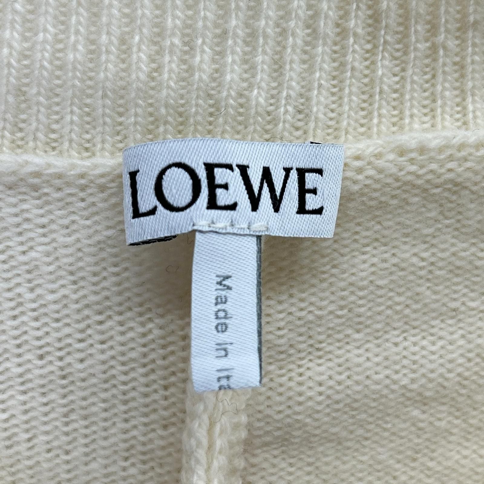 Loewe Ivory Herbarium Agram V-neck Deformed Knit XS Sweater — view 3