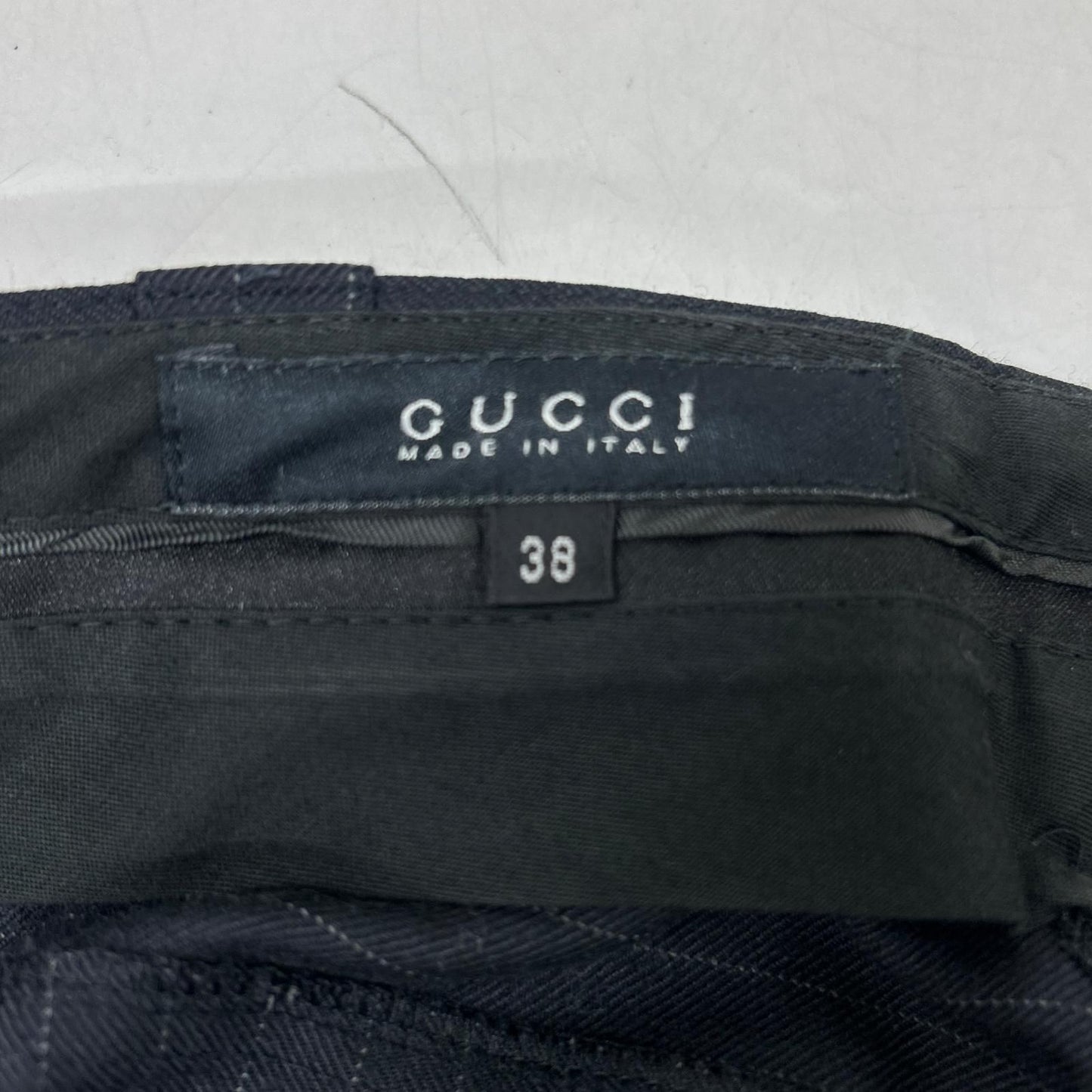 Gucci Black Pinstripe Pants 38 — view 4