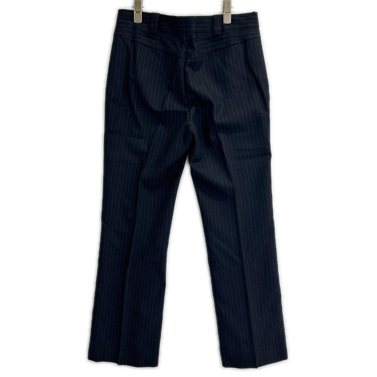 Gucci Black Pinstripe Pants 38 — view 2