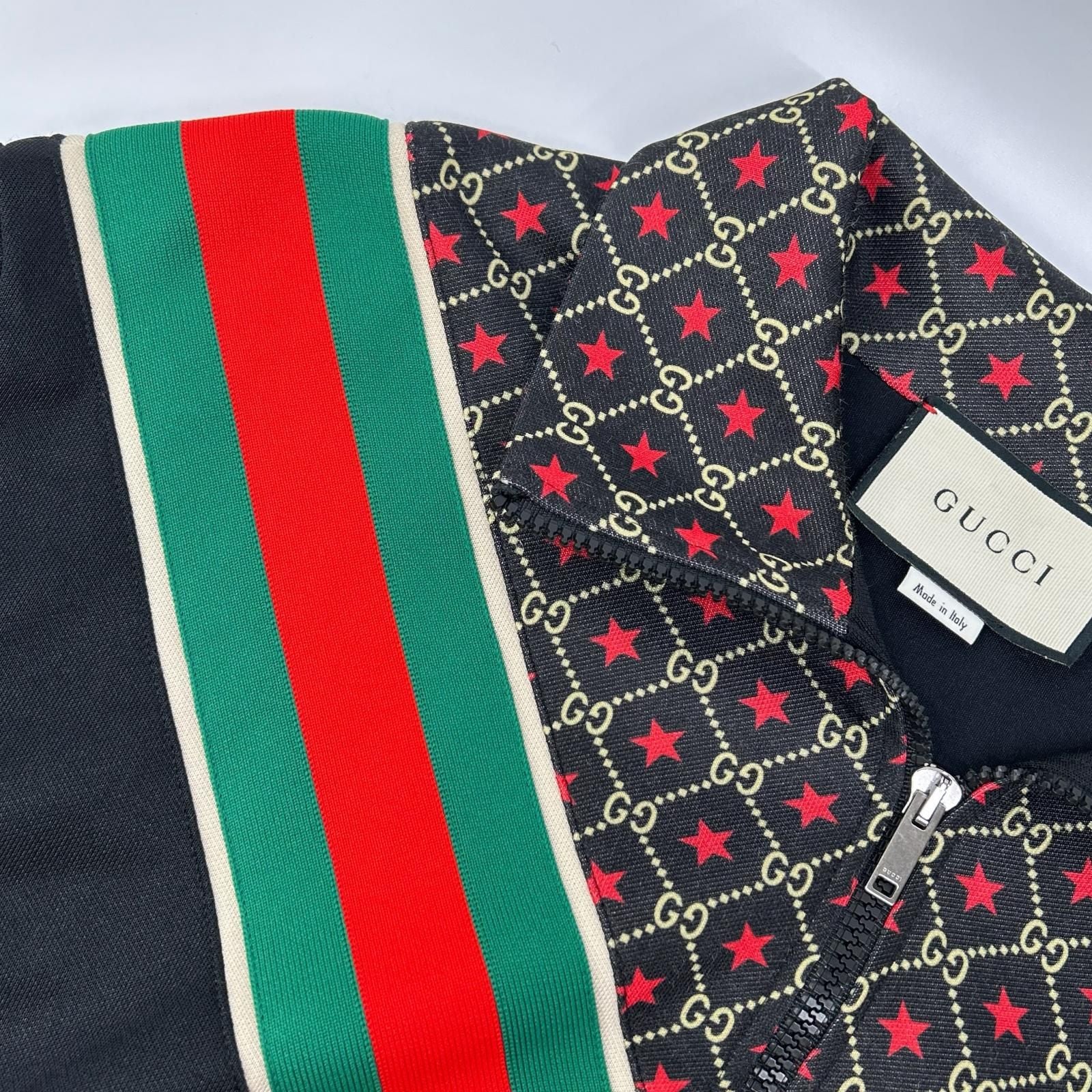 Gucci Black GG Star Polyester Track Jacket — view 8