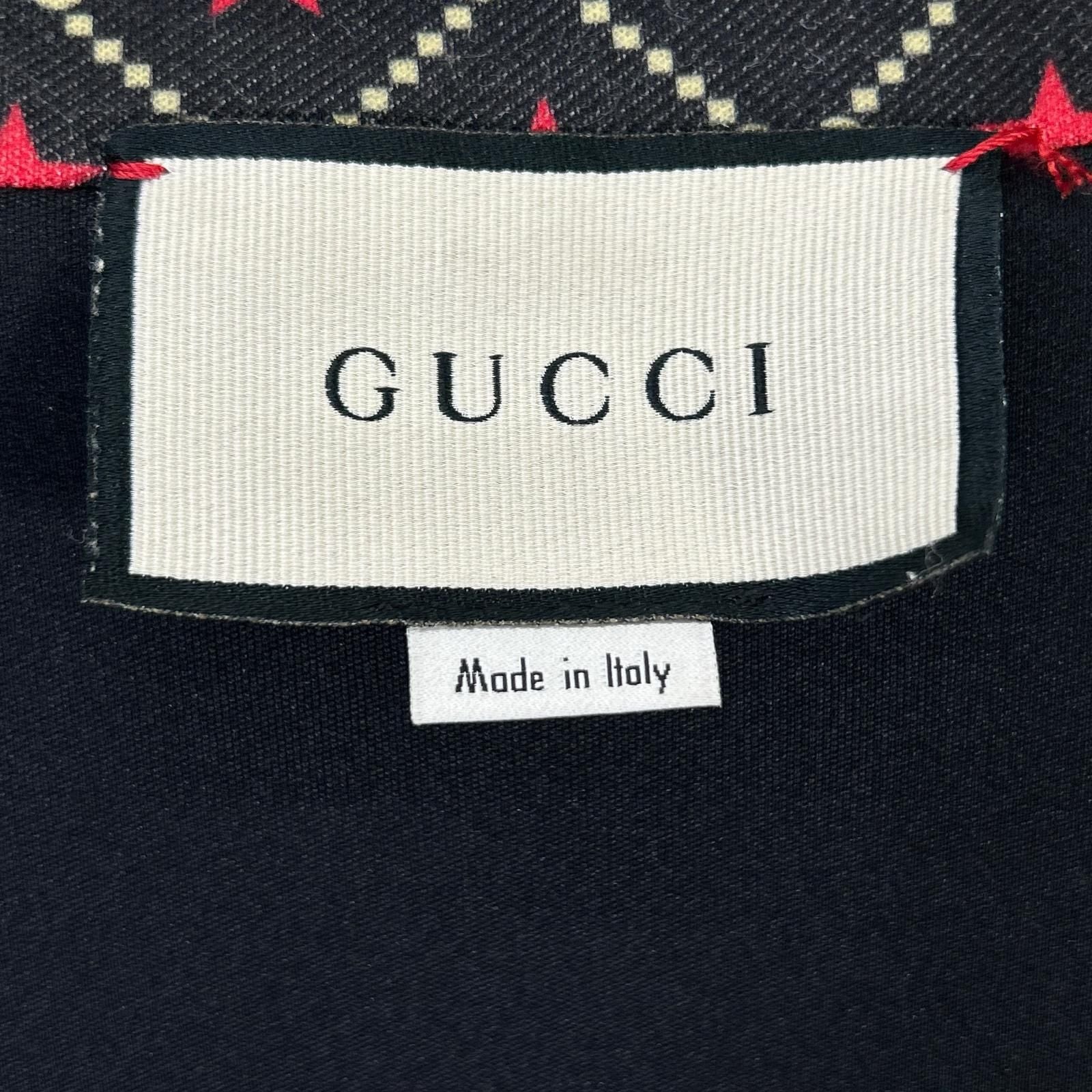 Gucci Black GG Star Polyester Track Jacket — view 4