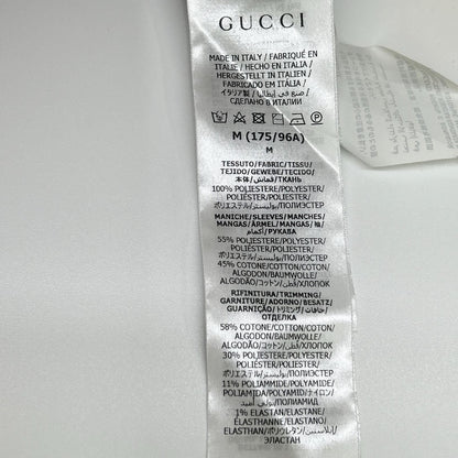Gucci Navy Yellow GG Logo Jacquard Pullover Hoodie — view 4