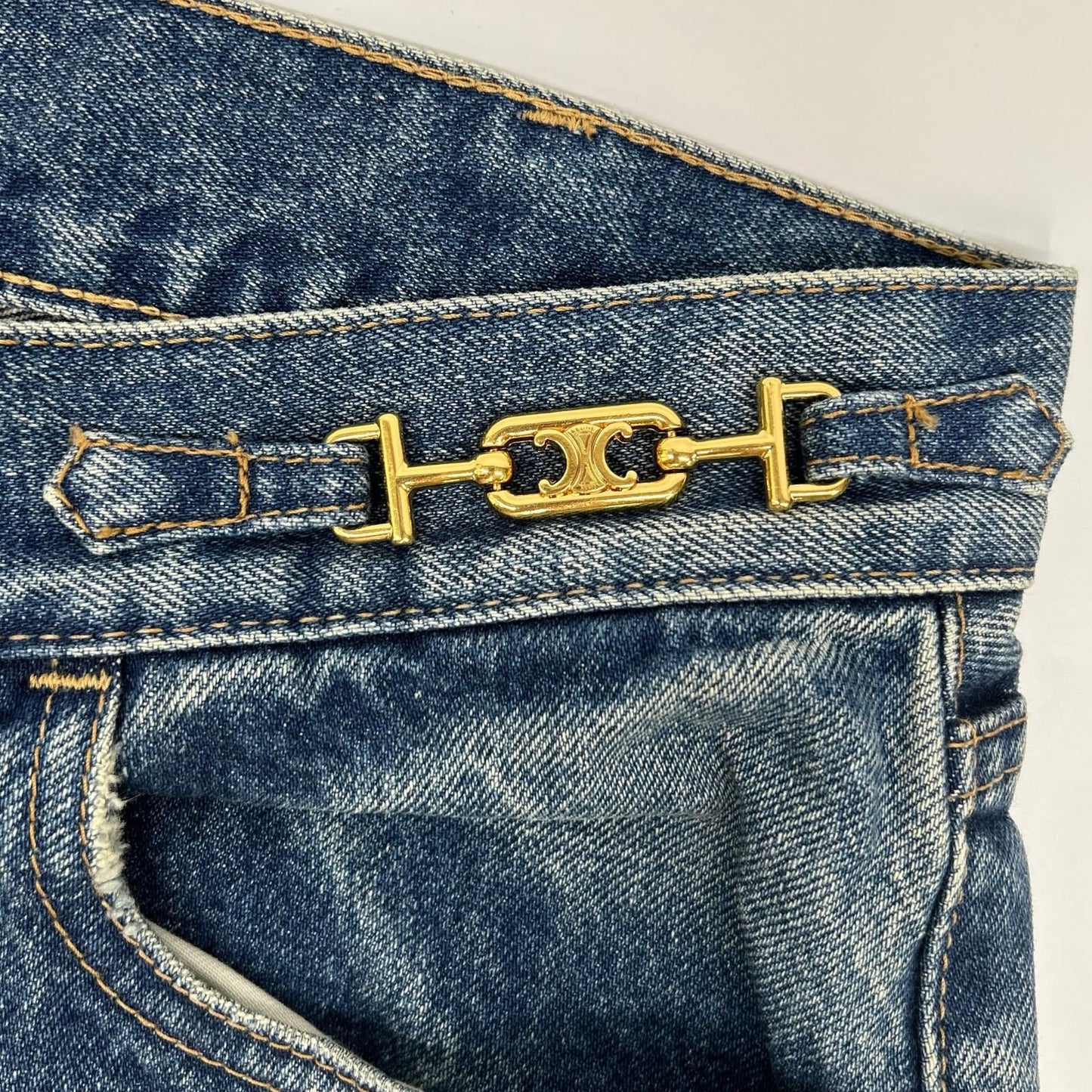 Celine Macadam Margaret Denim Jeans — view 5