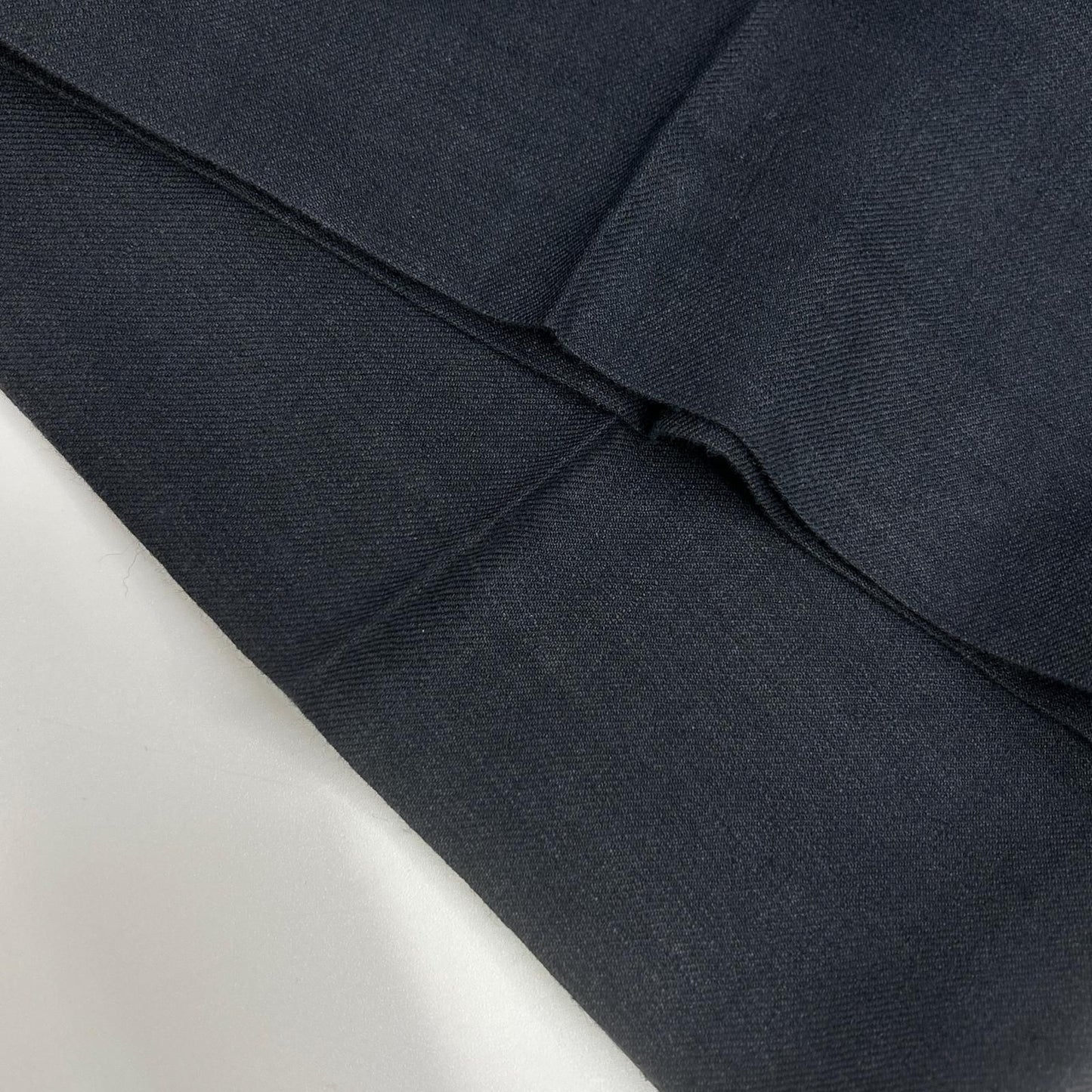 Loro Piana Navy Linen Wool Wide Trousers 40 Pants — view 8