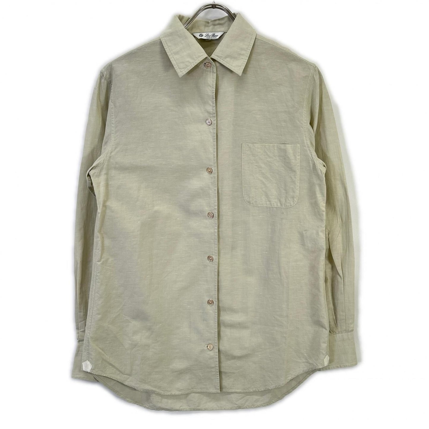 Loro Piana Beige Cotton Linen Andre Shirt