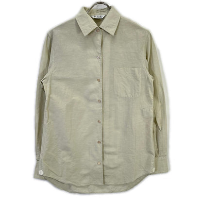 Loro Piana Beige Cotton Linen Andre Shirt