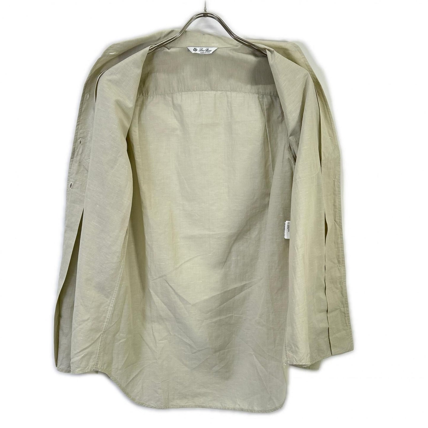 Loro Piana Beige Cotton Linen Andre Shirt — view 3