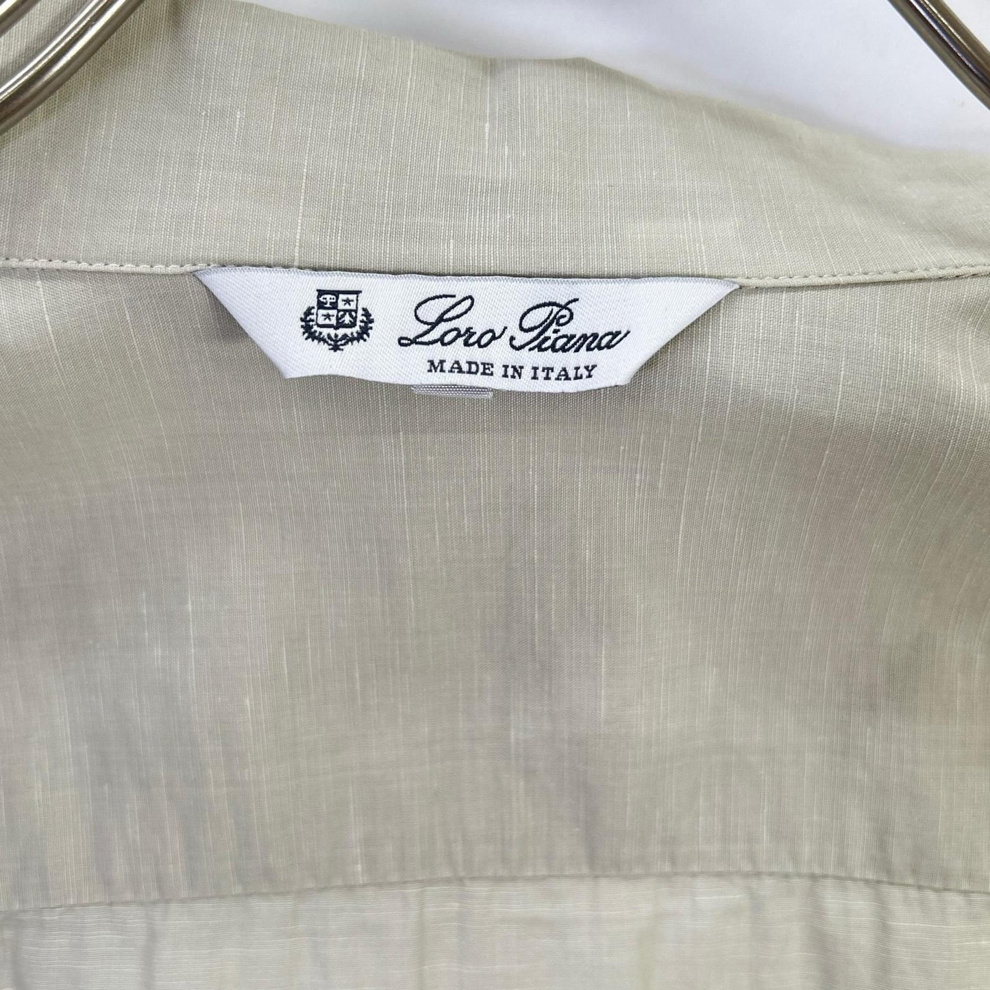Loro Piana Beige Cotton Linen Andre Shirt — view 4